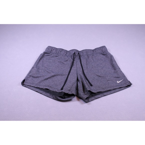 Nike Pants - Nike Womens Dri-FIT Training Shorts Gray Heathered Drawstring Size Small